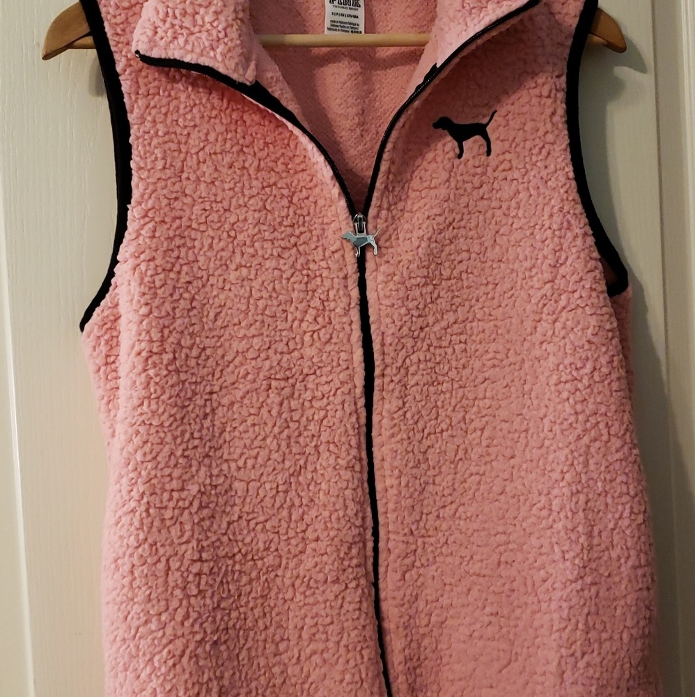 PINK fleece vest